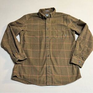 Eddie Bauer Men’s Medium Super Soft Flannel Shirt Classic Fit Plaid Button Down